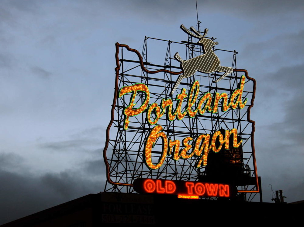 Portland Oregon Old Town Sign
