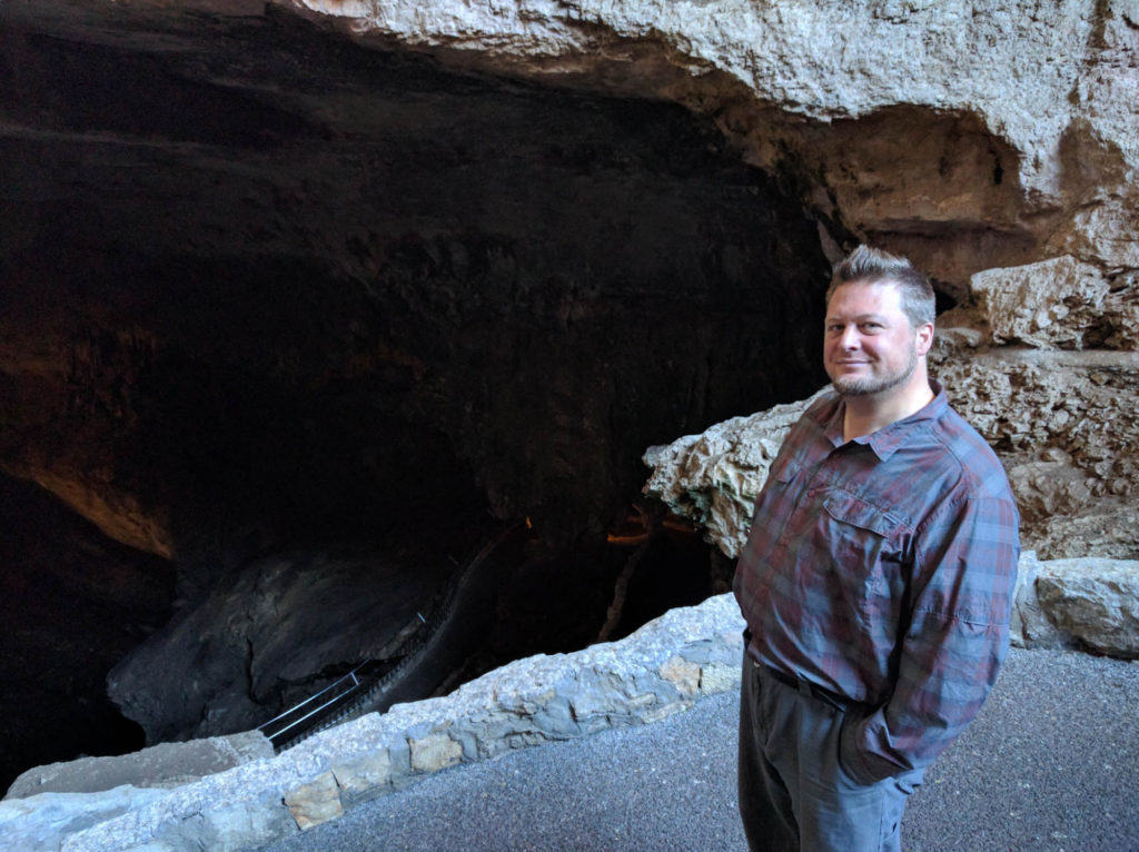 Hitch at Carlsbad Caverns Entrance