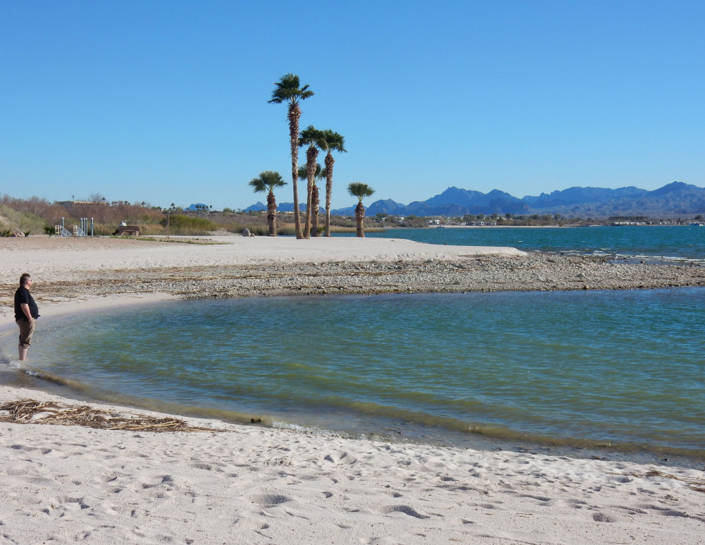 Wading in Lake Havasu