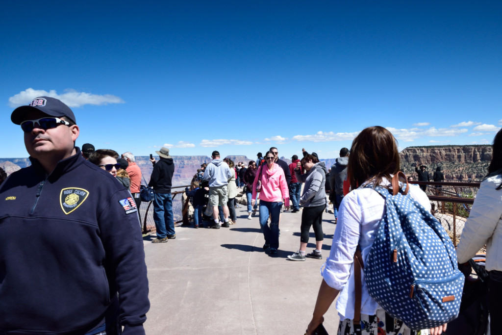 Spring Break Crowds At Mather Point