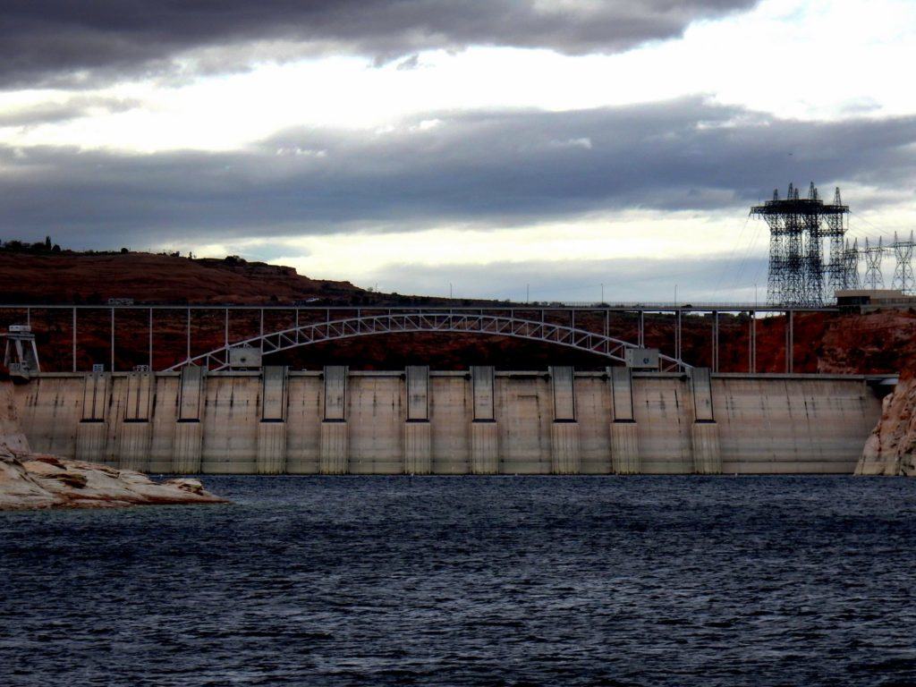 Glen Canyon Dam From Behind