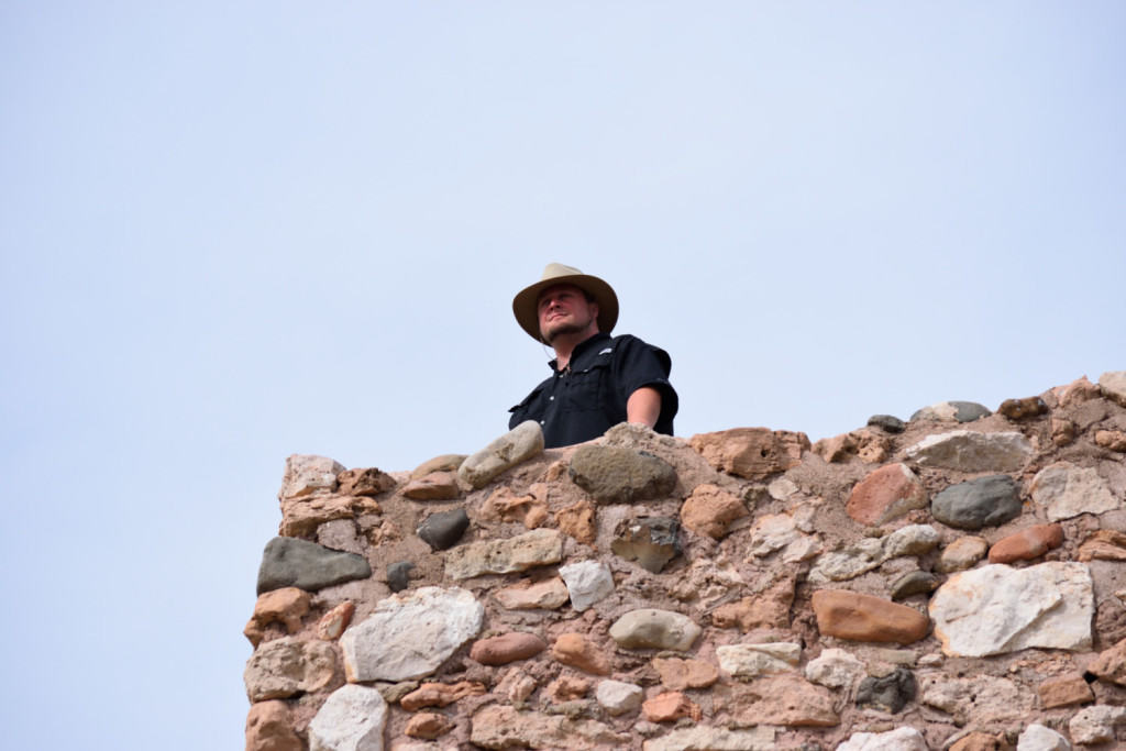 Sig atop Tuzigoot Tower