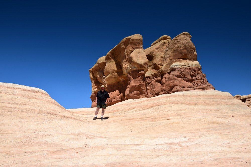 Hitch On Slickrock near some Hoodoos