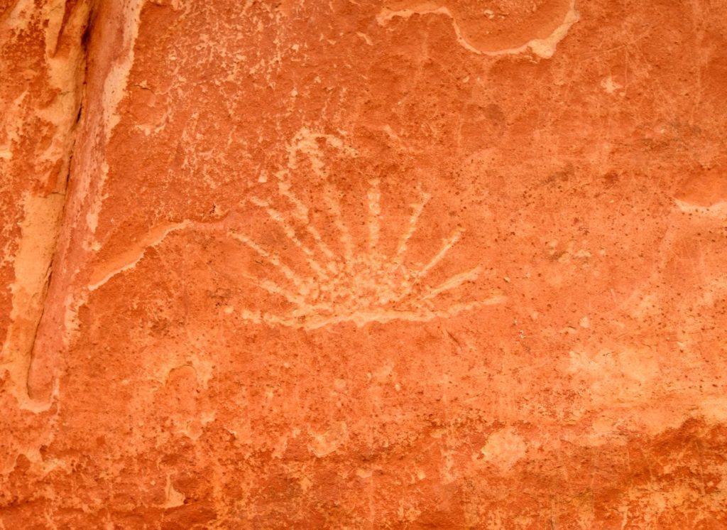 Fremont Petroglyph Sun