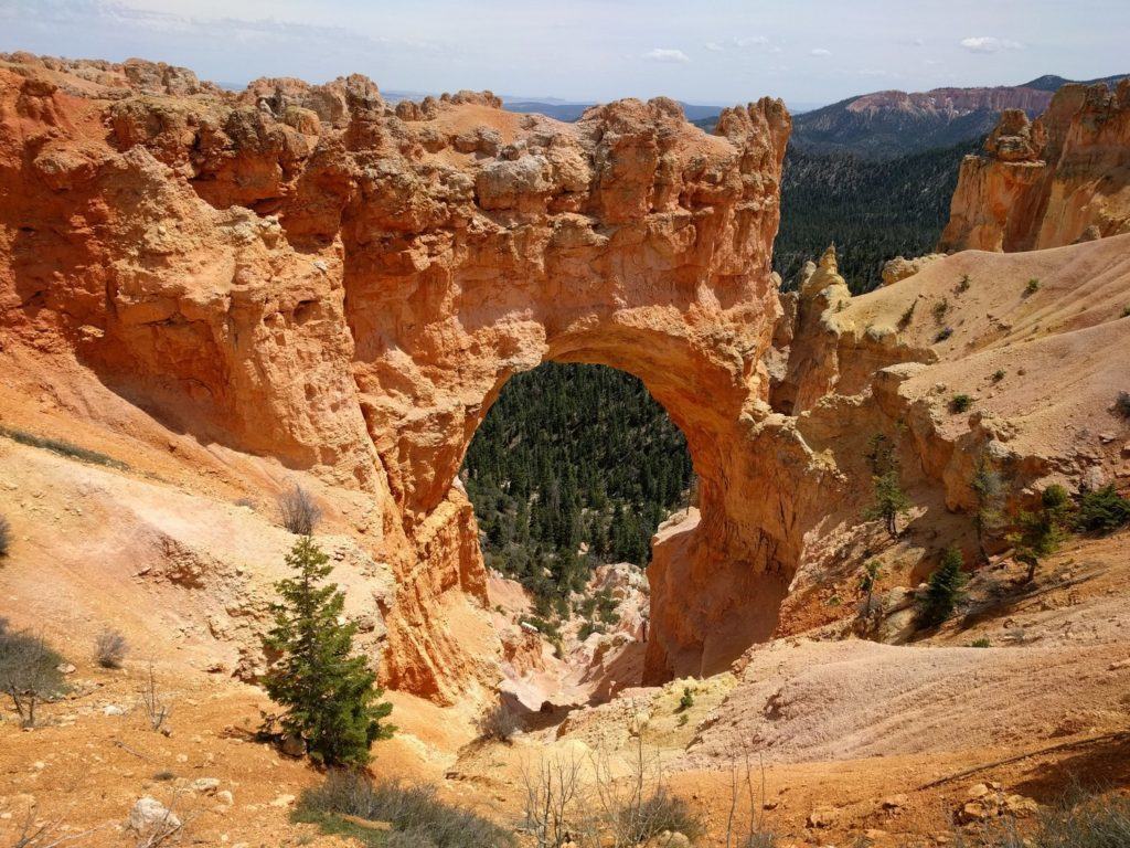 Natural Bridge is really just a natural arch. It can't be a bridge unless there's water flowing under it.