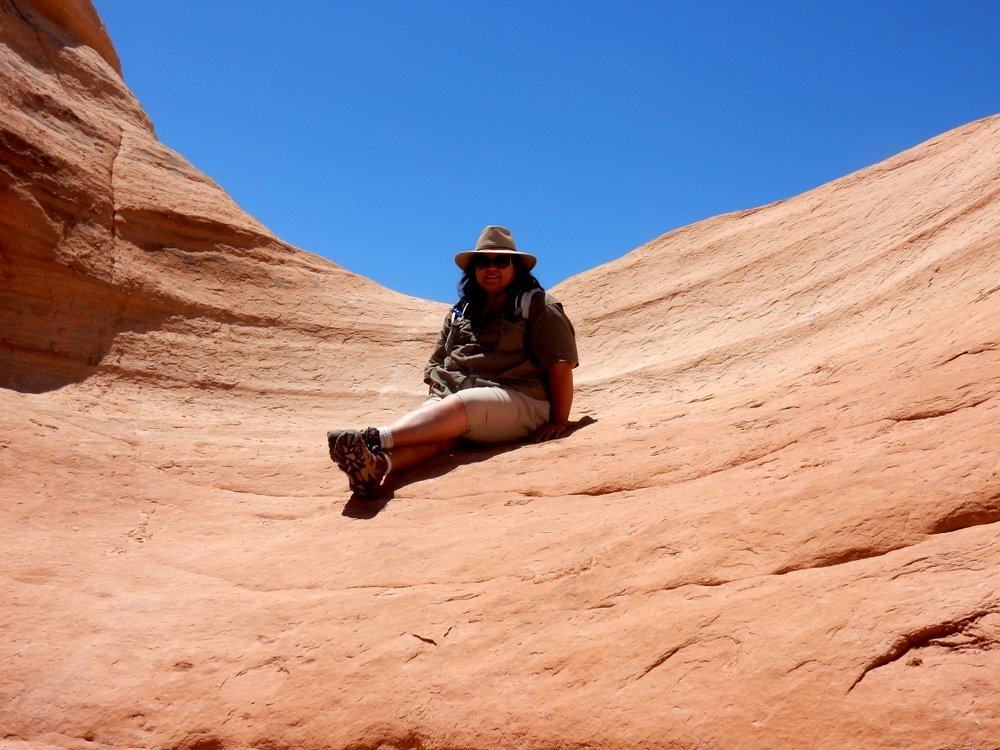 Trail Sitting on Slick Rock