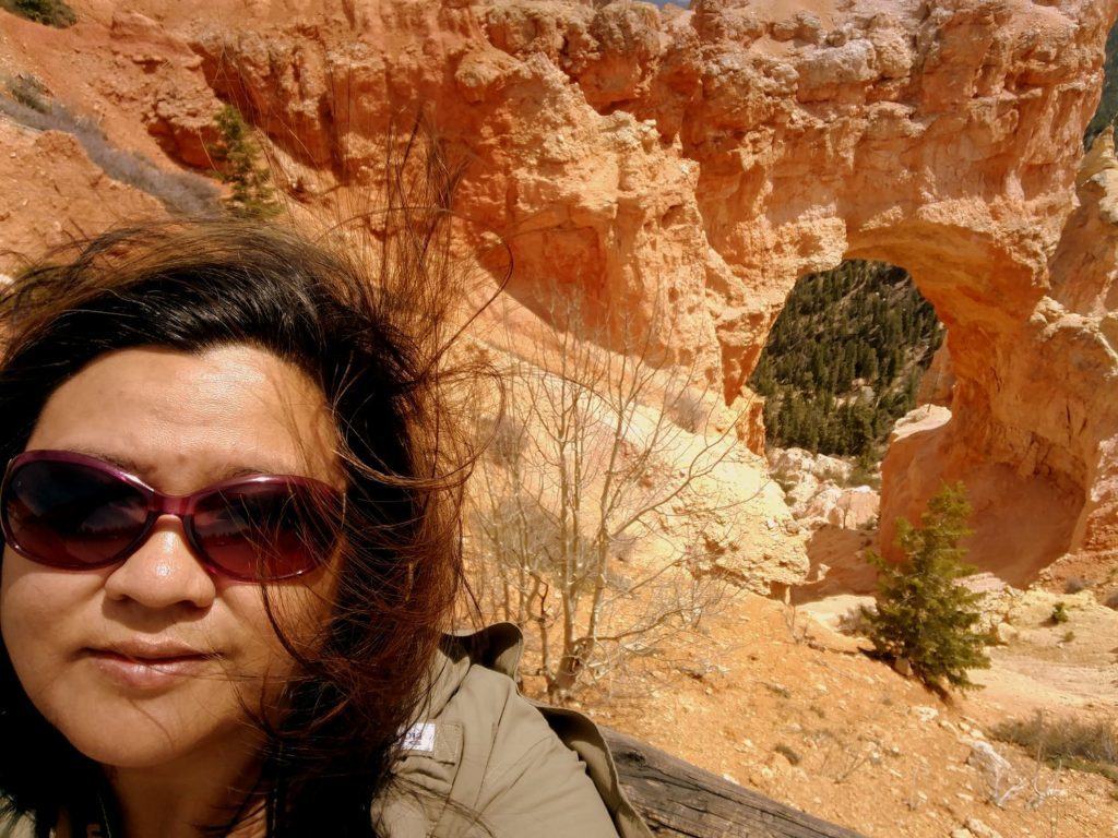 Obligatory Selfie at Natural Arch, Bryce Canyon National Park