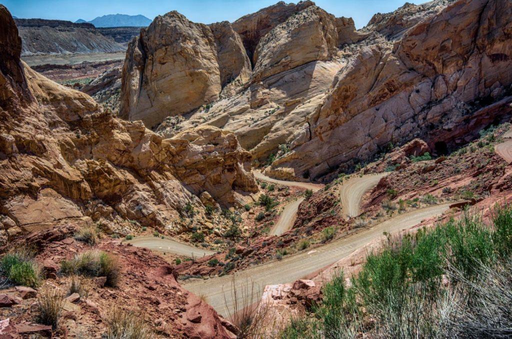 Different Perspective of Burr Trail Switchbacks