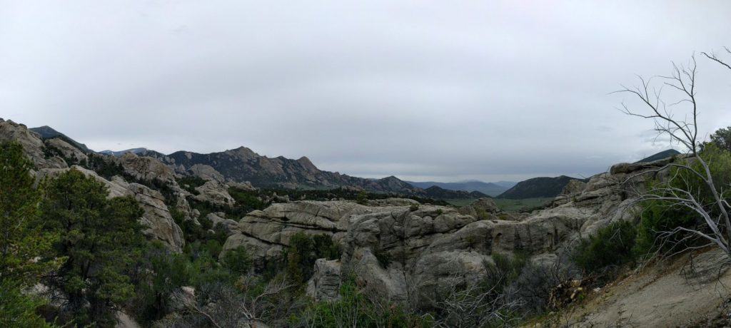 Near the Trail Head of Creekside Trail. Looking out toward the Great Basin