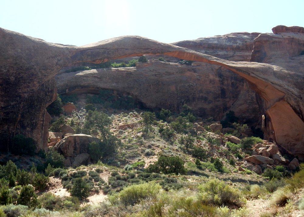 Landscape Arch from a distance. This is as close as we can get