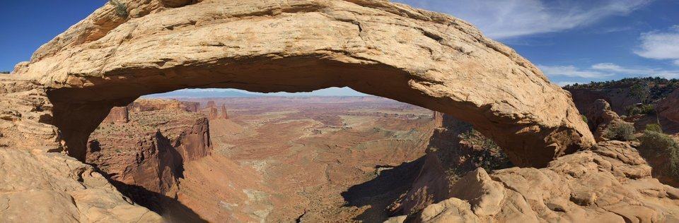 Mesa Arch low slope makes for interesting photographs