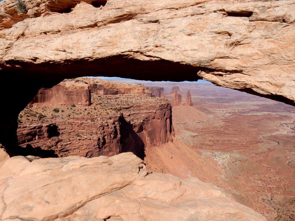 Mesa Arch. An easy hike to a spotlight attraction in the Island in the Sky District