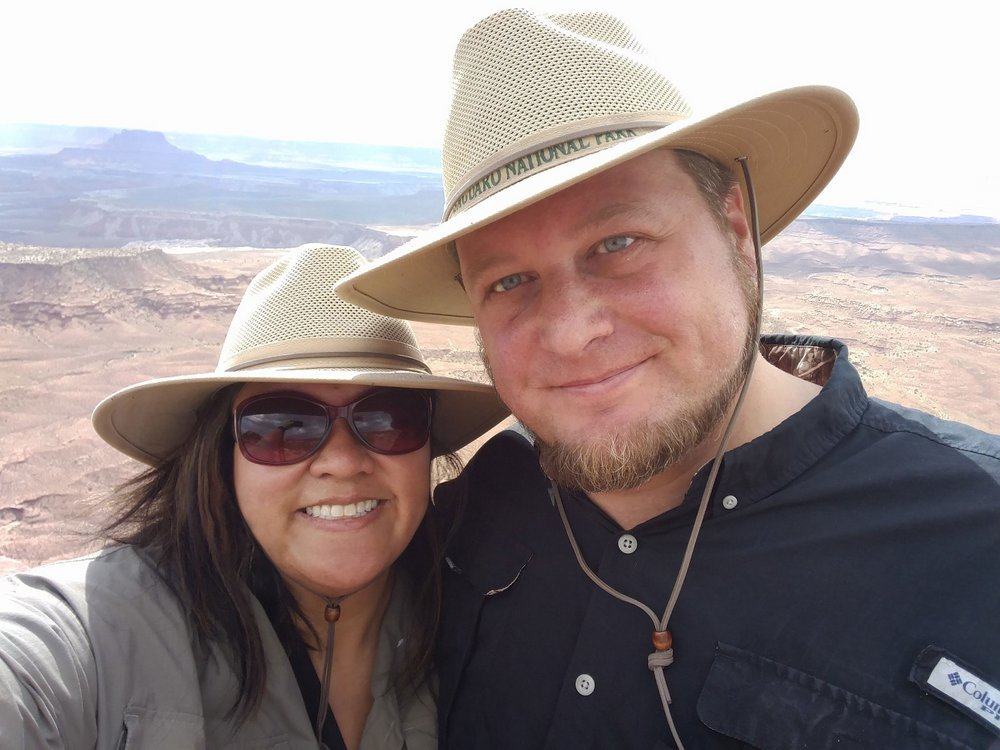 Happy us at Grand View Point