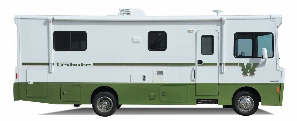 This is actually a new Winnebago, the Tribute, created to look very much like their classic designs.