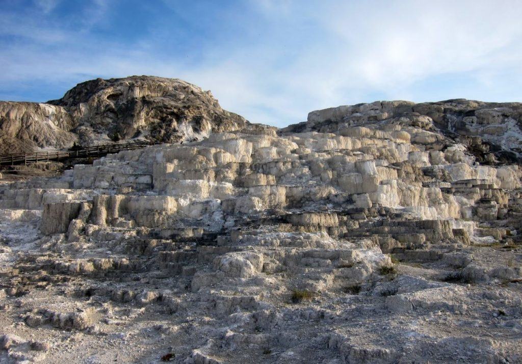 Minerva Terraces 2016 - Looking rather dry.