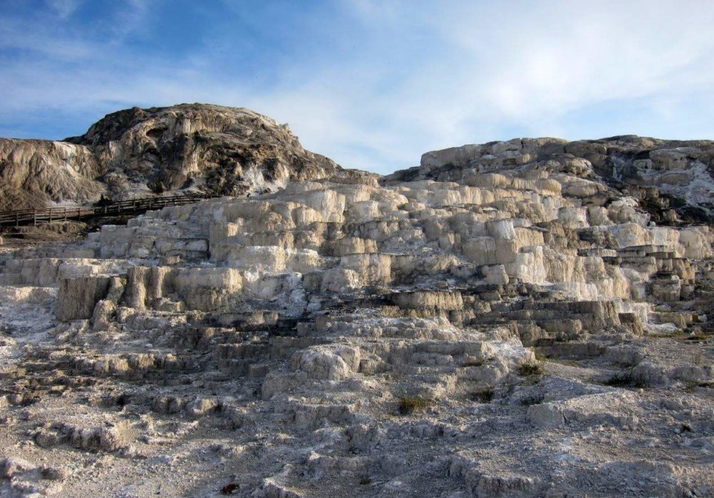 Minerva Terraces 2016 - Looking rather dry.