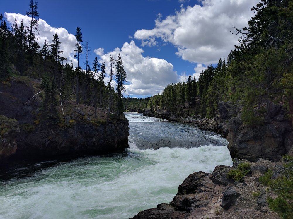 Brink of Upper Falls, Yellowstone