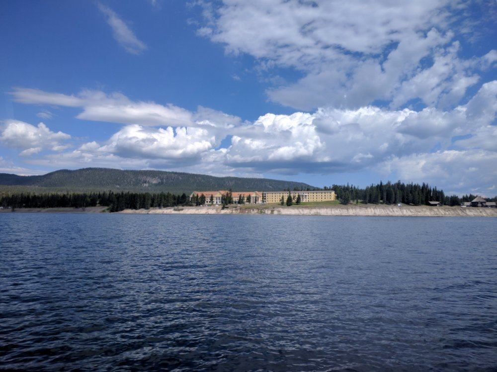 Lake Yellowstone Hotel from the lake