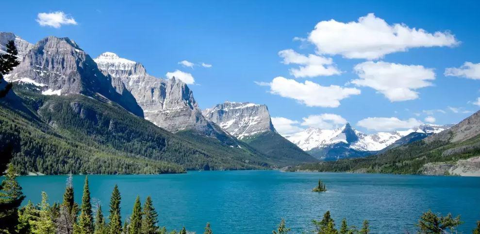 Glacier National Park's Sun Point Nature Trail is a short well groomed trail that allows a person to walk along the cliffs