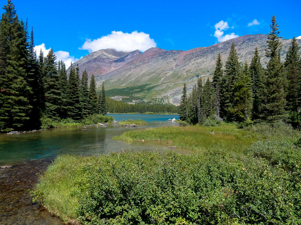 Between Lake Josephine & Swiftcurrent Lake