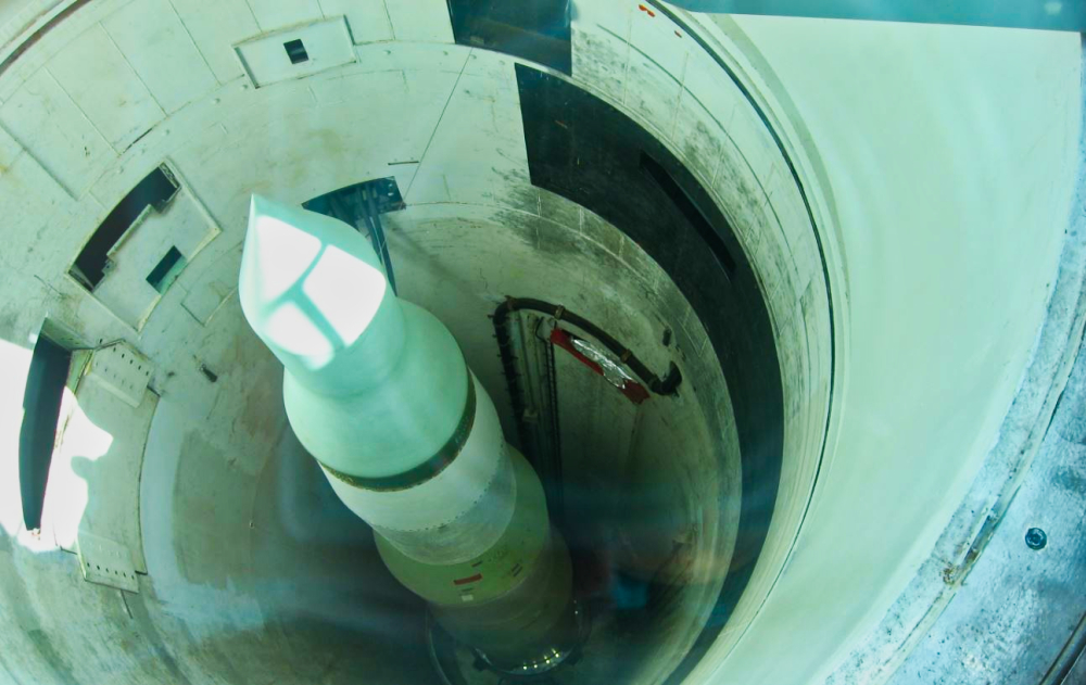 A Minuteman II missile in its silo, death and destruction incarnate.