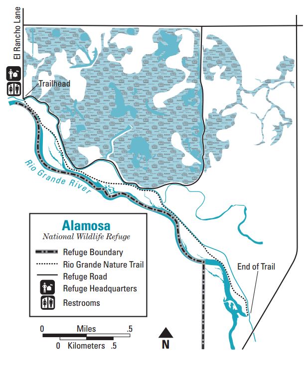 Alamosa National Wildlife Refuge Map