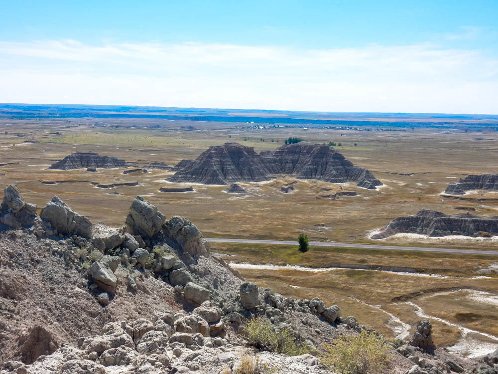 Looking down into White River Valley