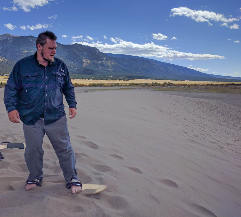 Hitch Getting Ready to Shred Some Sand