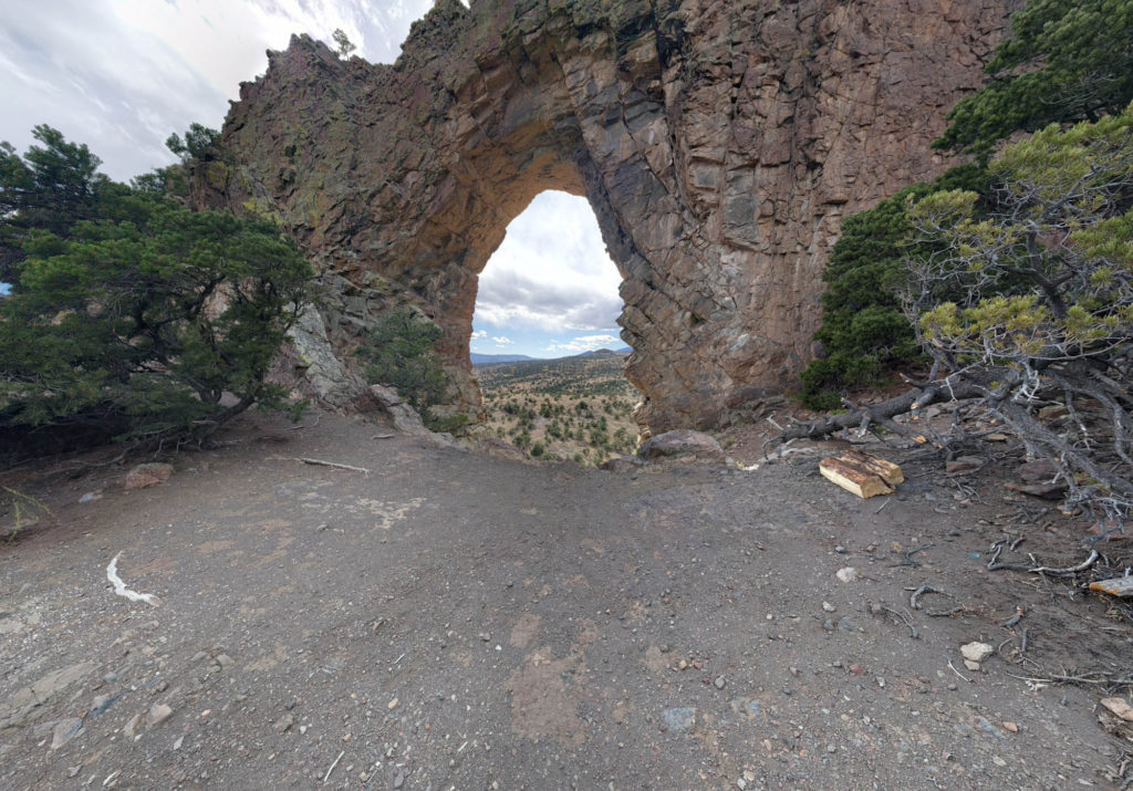 From Behind Natural Arch