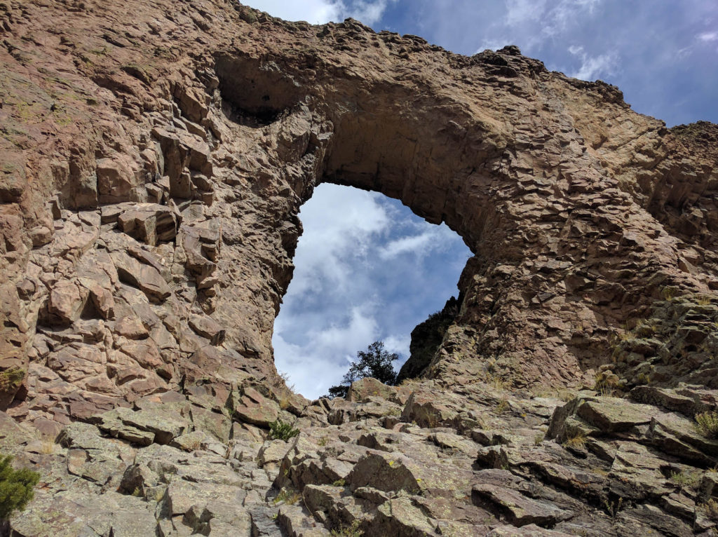 Natural Arch From Halfway Up