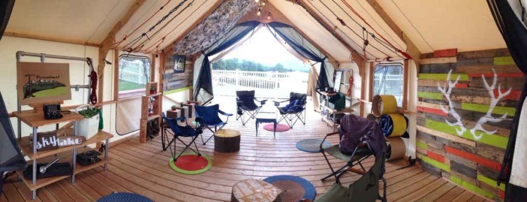 Chillax in the Basecamp Tent