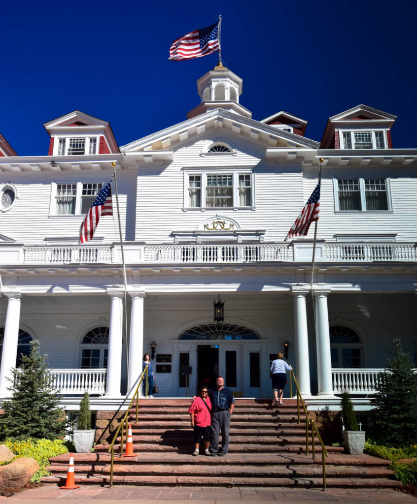 Standing at the Front Steps of the Stanley