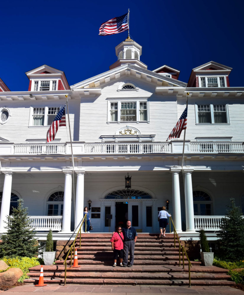 Standing at the Front Steps of the Stanley