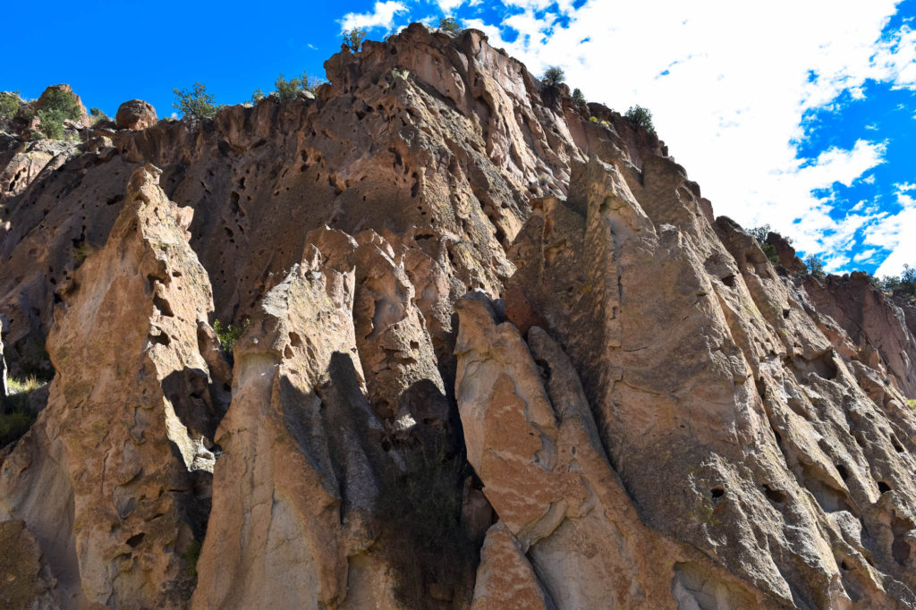 House are all made from the volcanic tuff here in the canyon. The volcanic tuff is crumbly and can be shaped rather easily.