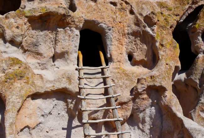 Ladder up to a Cliff House