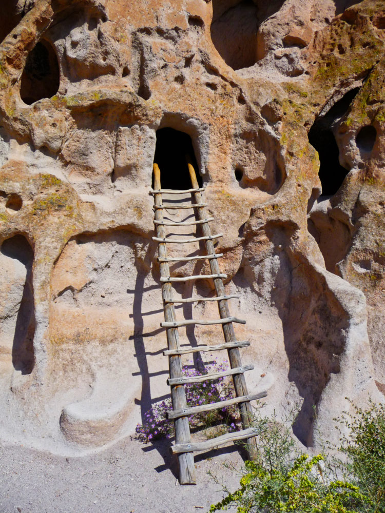 Ladder up to a Cliff House