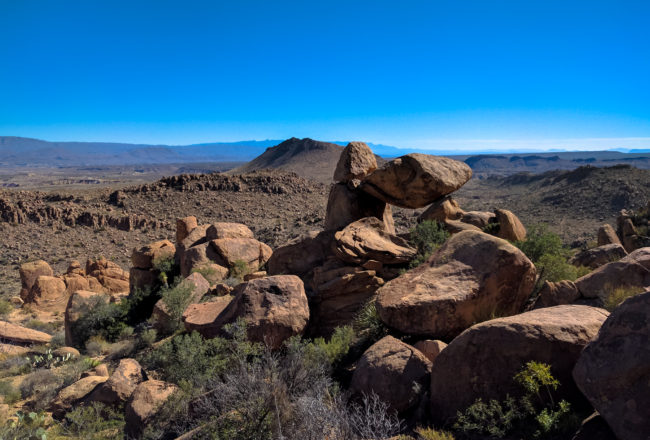 Balanced Rock at the end of Grapevine Hills Trail in Big Bend National Park