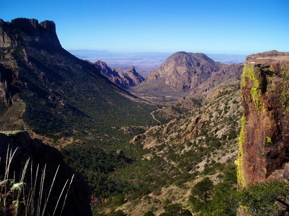 Alternate view of the Chisos Basin from Lost Mine Trail