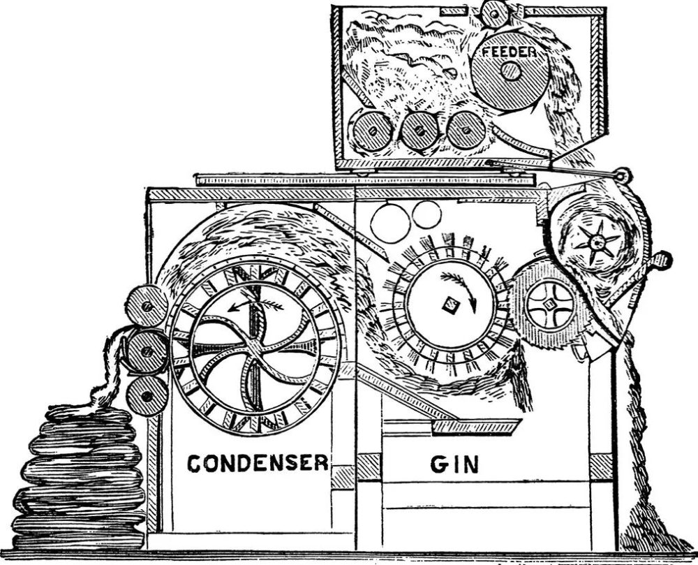 Whitney's Cotton Gin - Also, his invention offered Southern planters a justification to maintain and expand slavery even as a growing number of Americans supported its abolition.