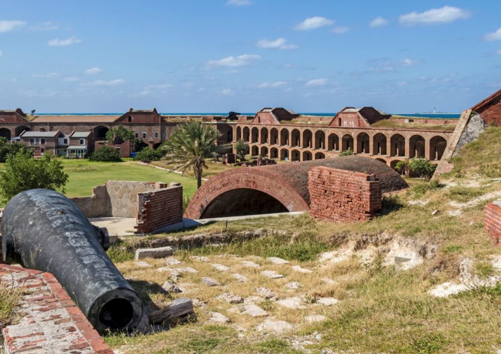 View from top floor of Fort Jefferson