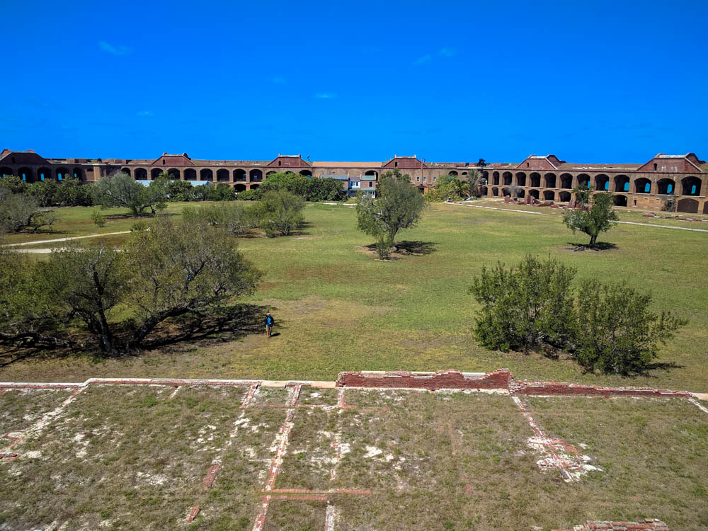 Looking down into the Fort