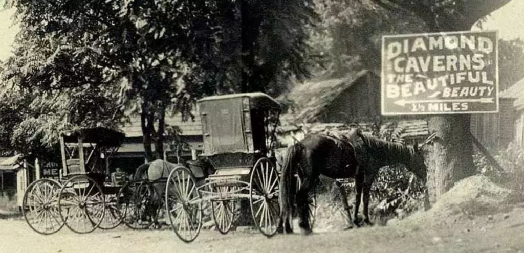 Crystal Cave Old Photograph