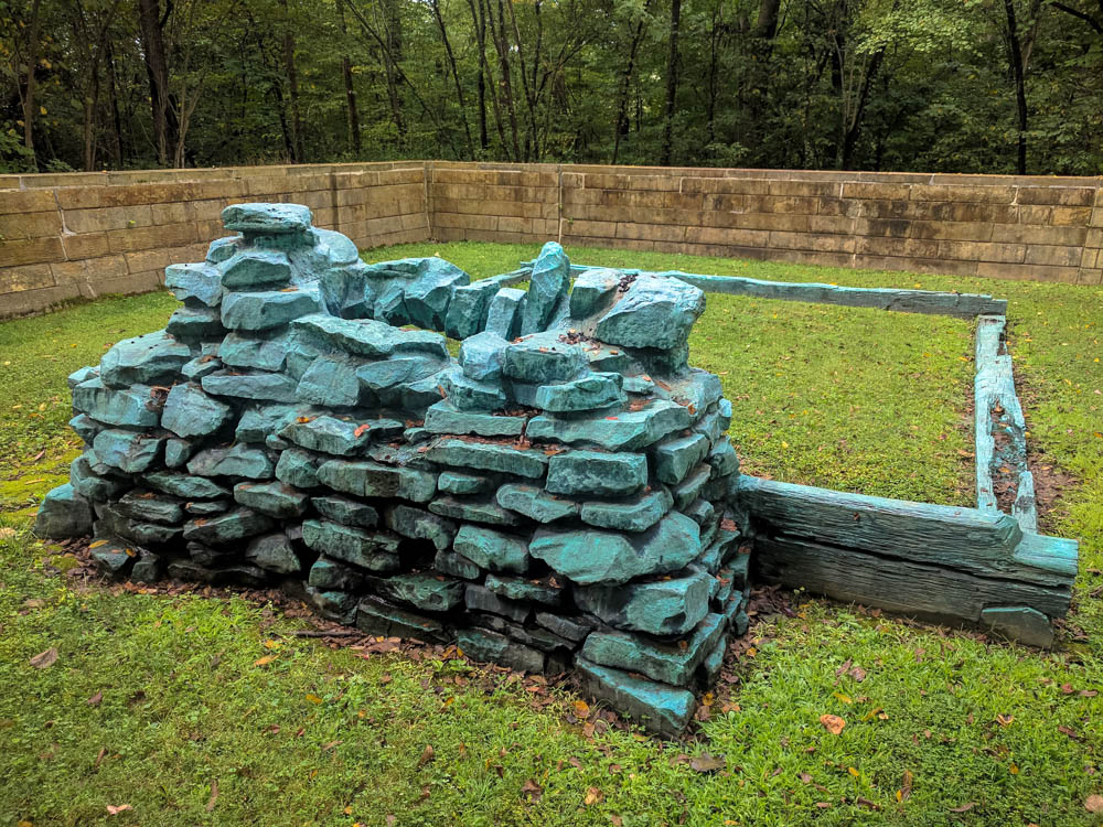 Cabin Memorial - the site of the third Lincoln Family Cabin