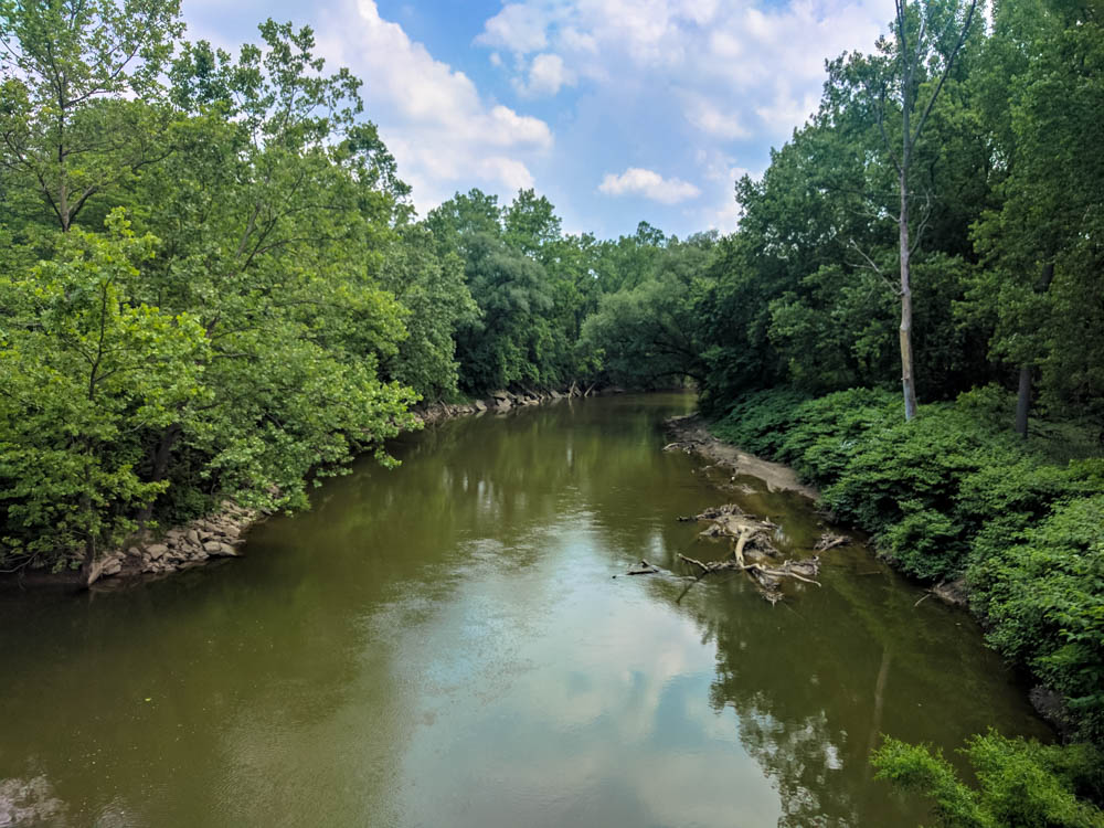 Cuyahoga River - looking far more cleaner than in the 1960s