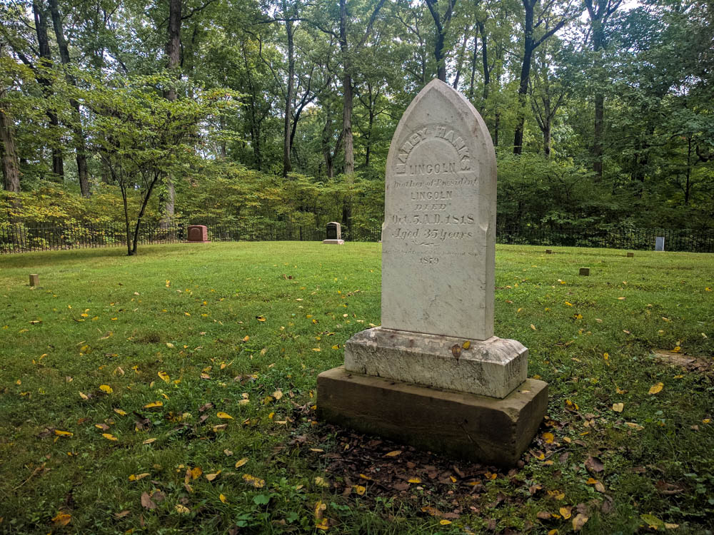 The Mother of Abraham Lincoln, Nancy Hanks Lincoln lies here