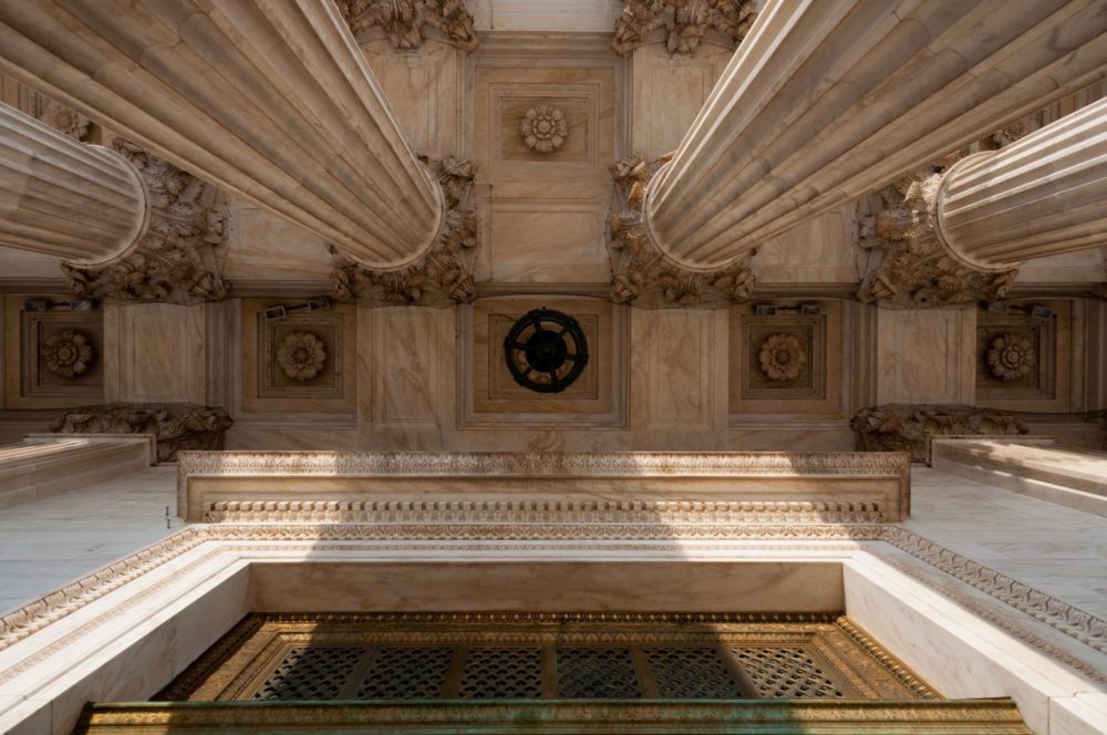 Looking up At the Front Door